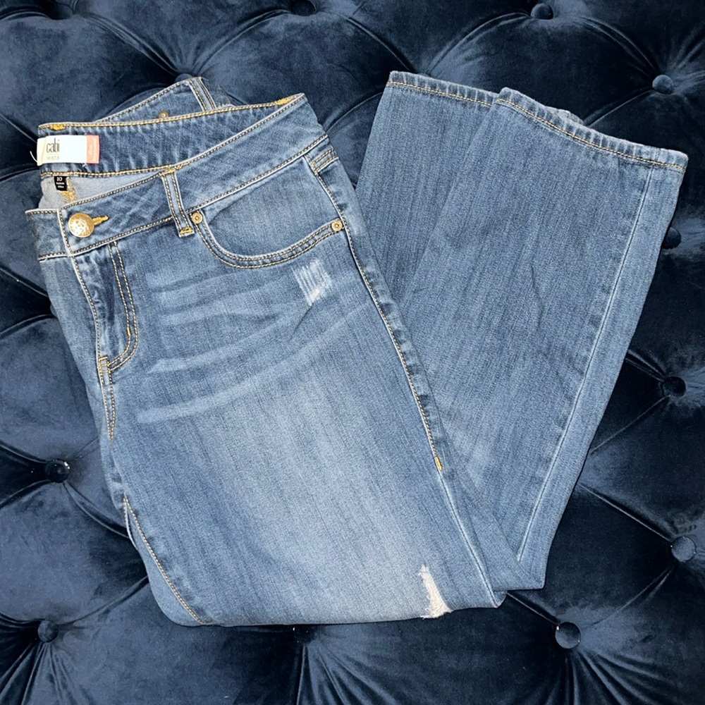 Cabi Jeans Slim Boyfriend Distressed #5165 Stretch Low Rise-great condition!